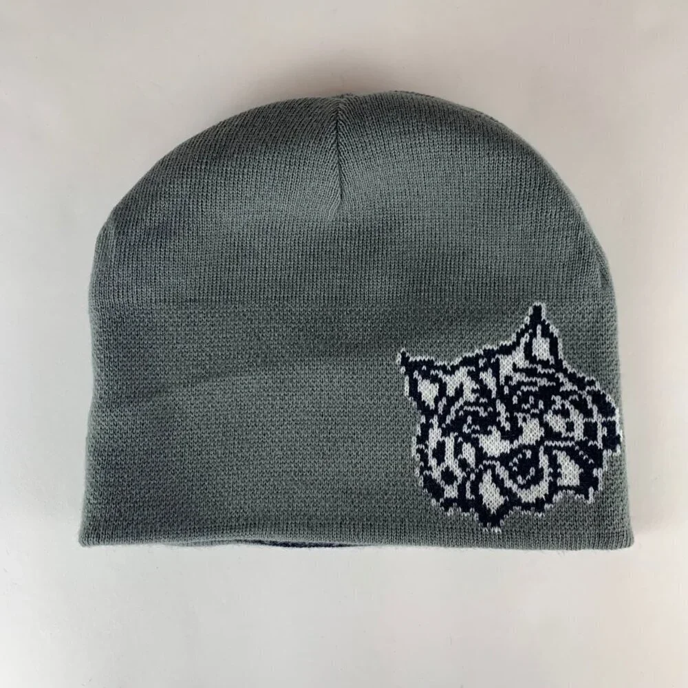 Arizona Wildcats NCAA Gray Navy Blue Reversible Knit Beanie